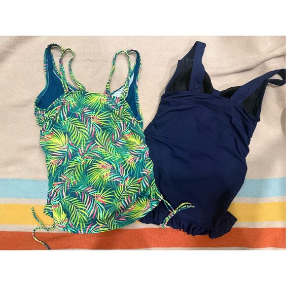 Lands end swimsuit lot tankini style size 4-6 - Picture 3 of 4